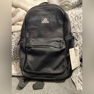 New Adidas mesh see through backpack in black